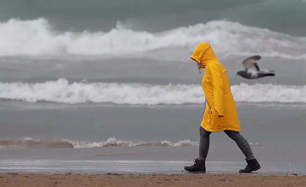 El temporal de llevant ha arribat a deixar onades de 9 metres i platges molt malmeses