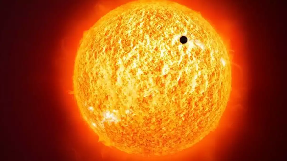 Imagen de Mercurio cruzando el Sol
