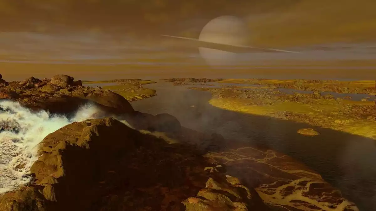 Imagen representativa de la superficie de Titán